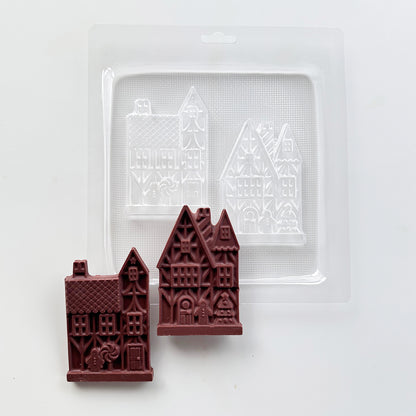 GINGERBREAD HOUSES CHOCOLATE MOLDS