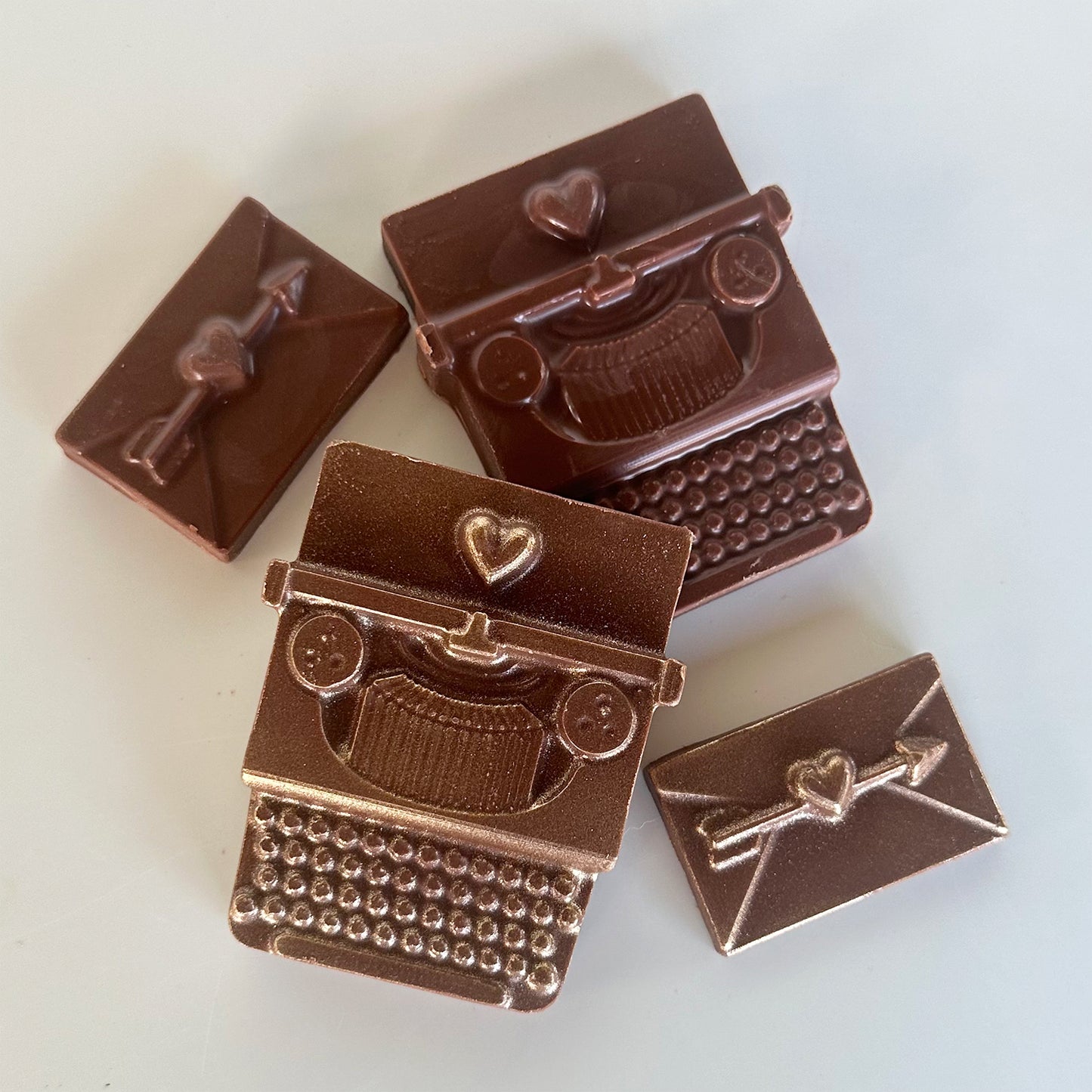 TYPEWRITER & LOVE NOTES CHOCOLATE MOLDS