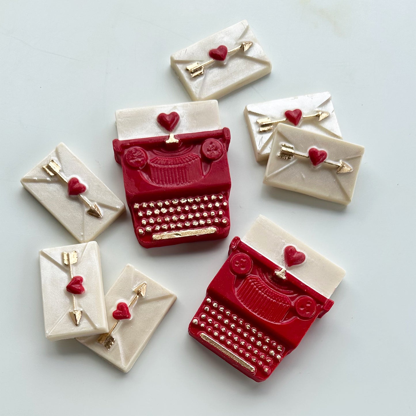 TYPEWRITER & LOVE NOTES CHOCOLATE MOLDS