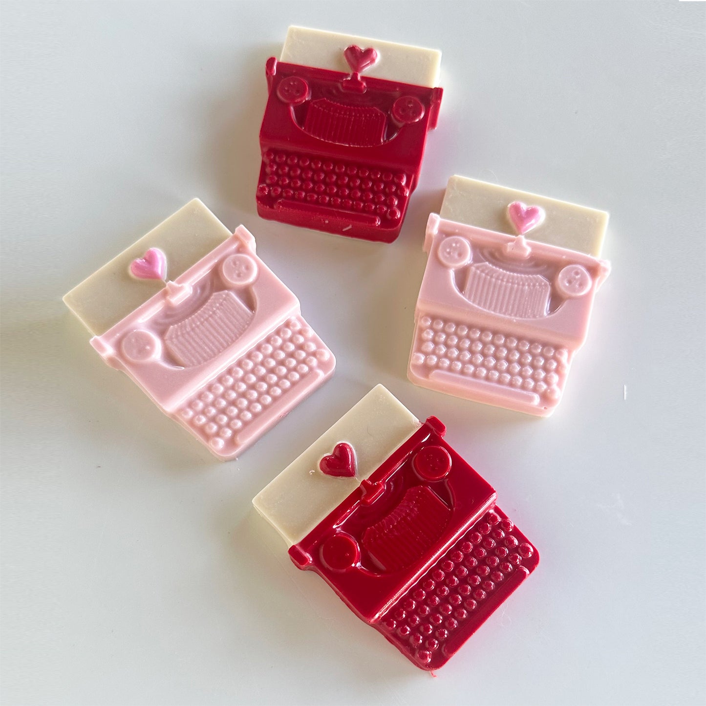 TYPEWRITER & LOVE NOTES CHOCOLATE MOLDS